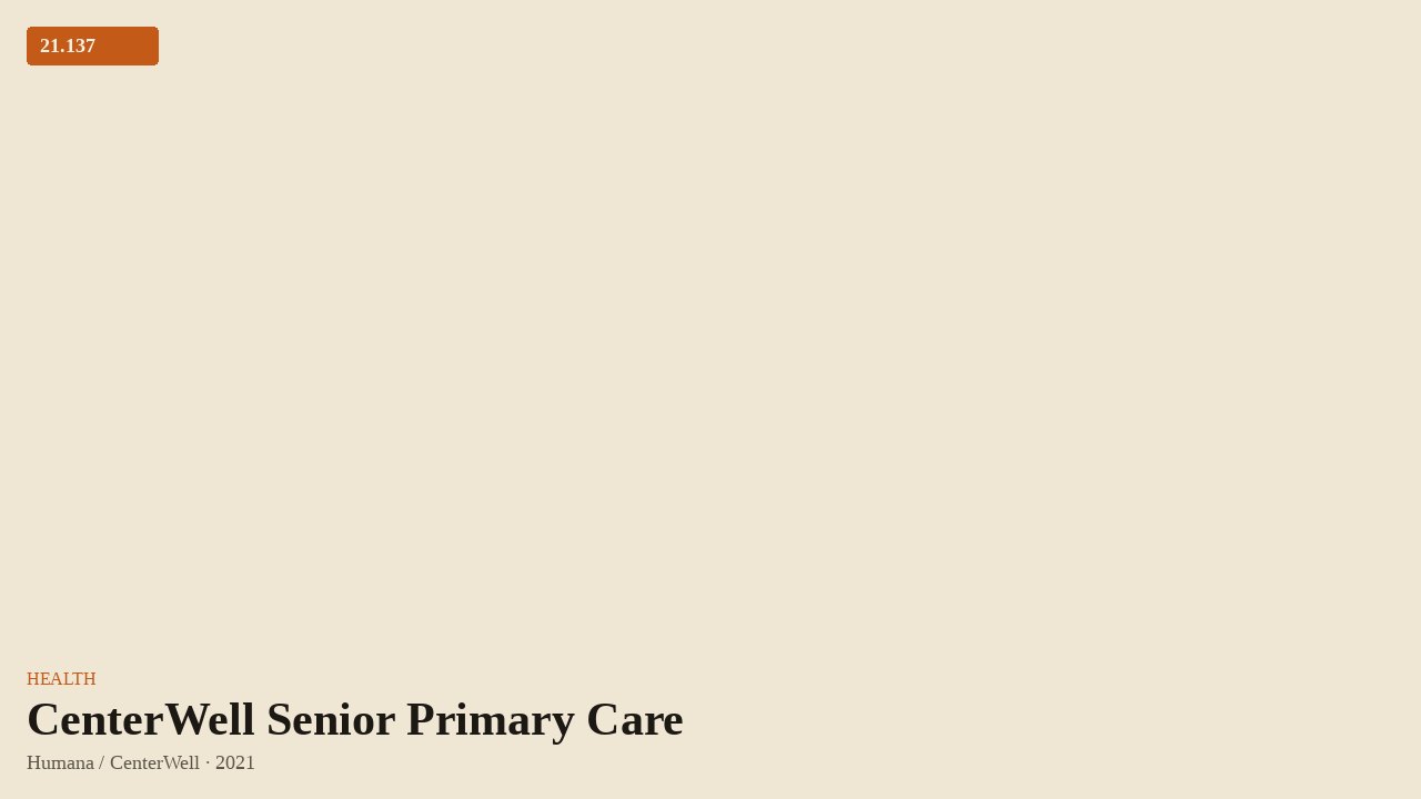 CenterWell Senior Primary Care (2021) by Humana / CenterWell