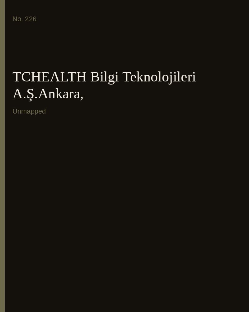 TCHEALTH Bilgi Teknolojileri A.Ş.Ankara,