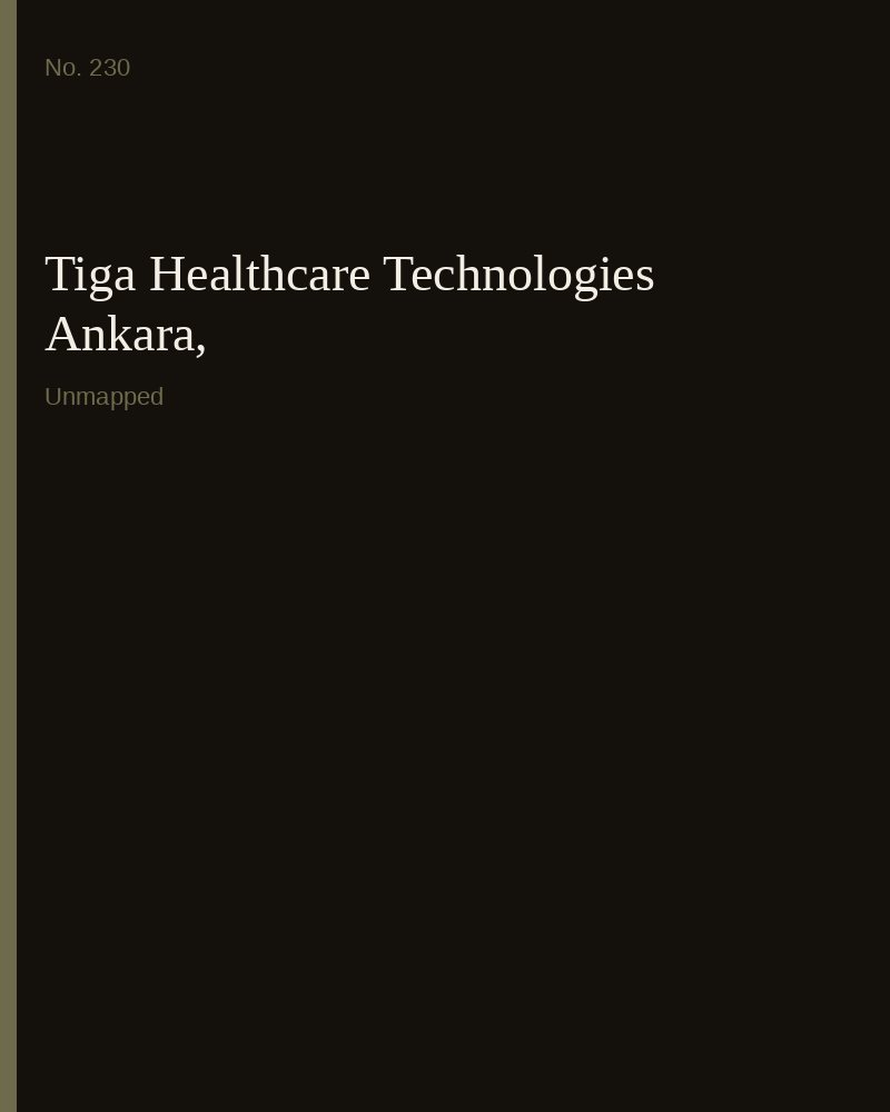Tiga Healthcare Technologies Ankara,