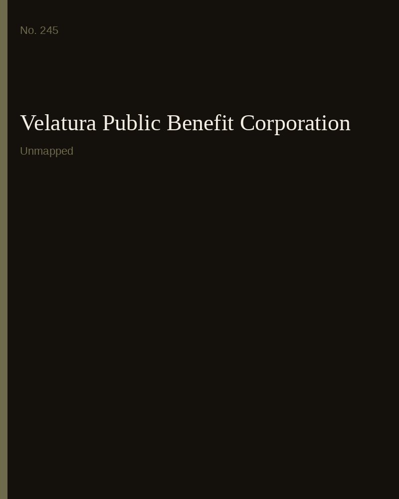 Velatura Public Benefit Corporation