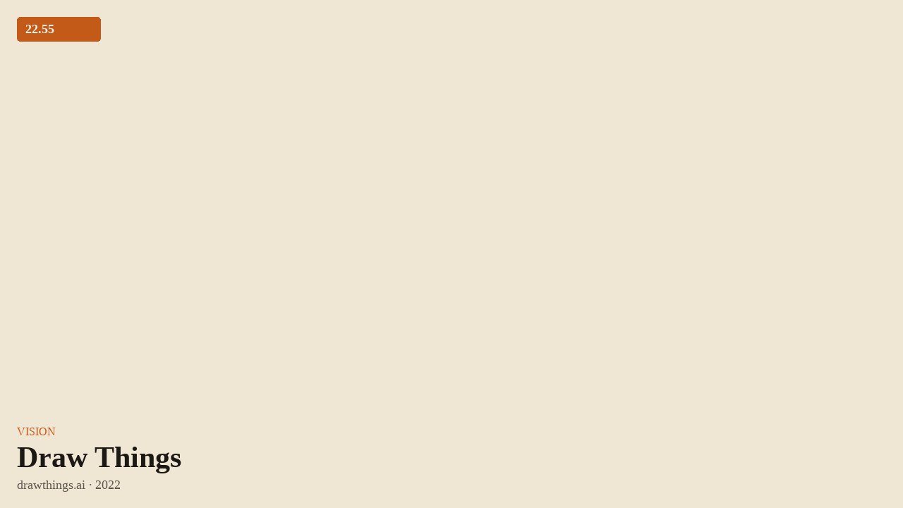 Draw Things (2022) by drawthings.ai