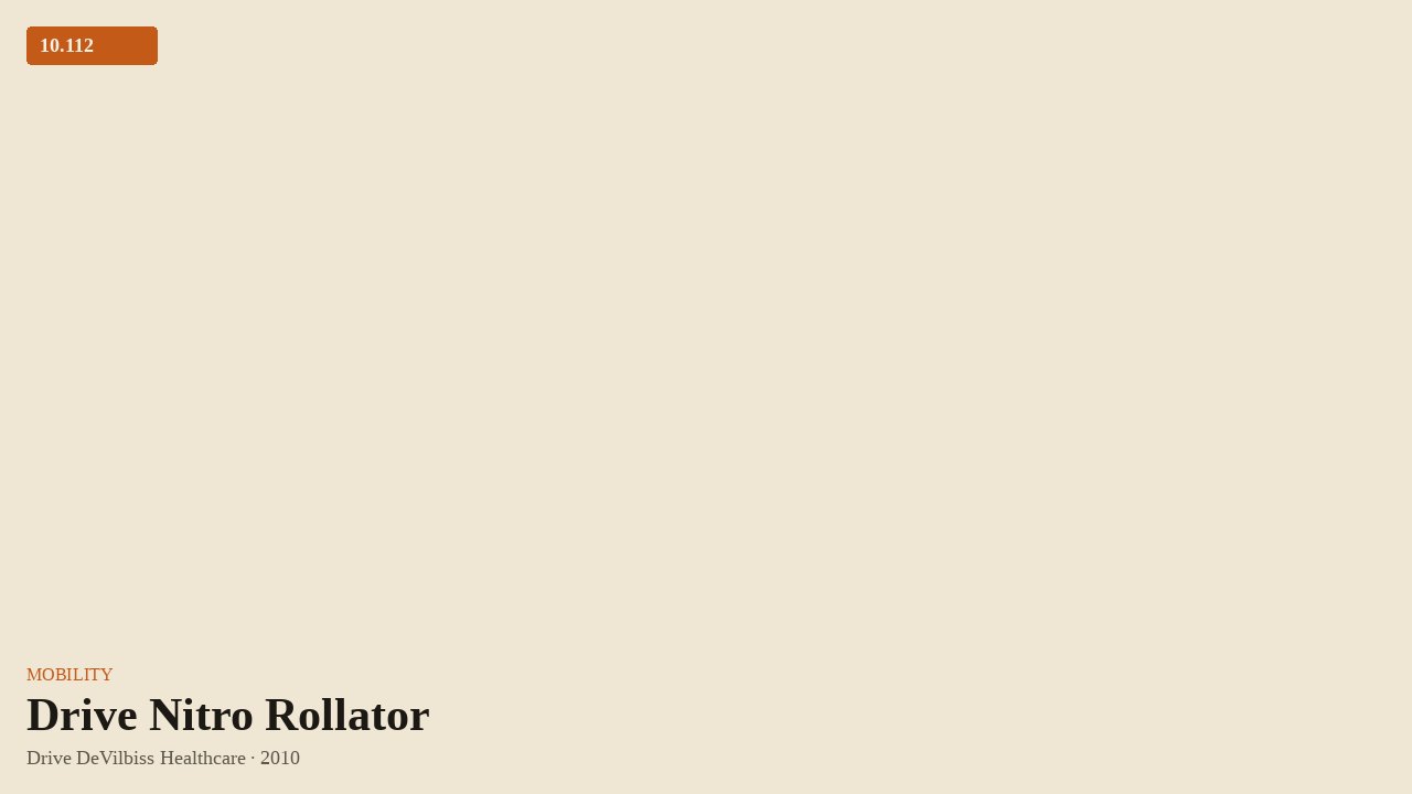 Drive Nitro Rollator (2010) by Drive DeVilbiss Healthcare
