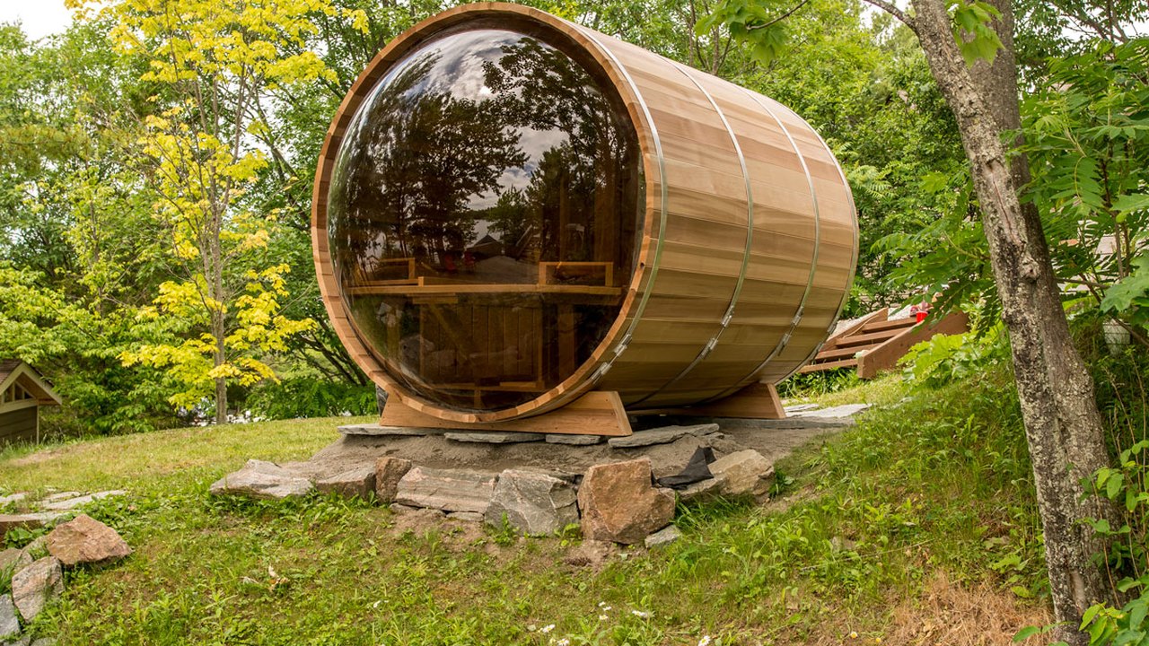 Dundalk Panoramic Barrel Sauna (762PV) by Dundalk LeisureCraft