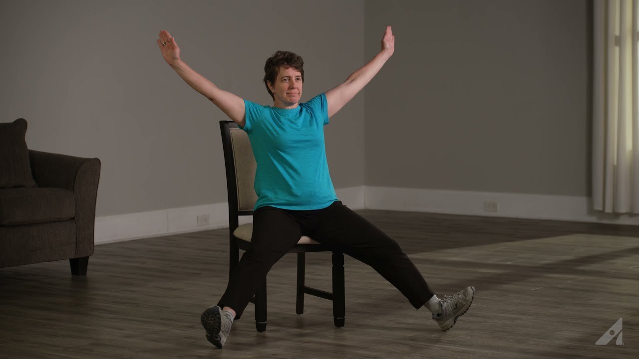 Jacks demonstrated in the Arthritis Foundation Your Exercise Solution (YES) video