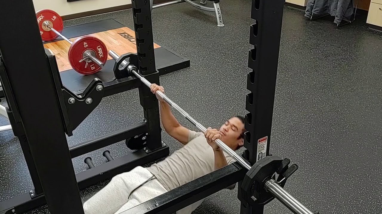 Barbell Inverted Row demonstrated by University of Wyoming Campus Recreation staff (frame from official video)