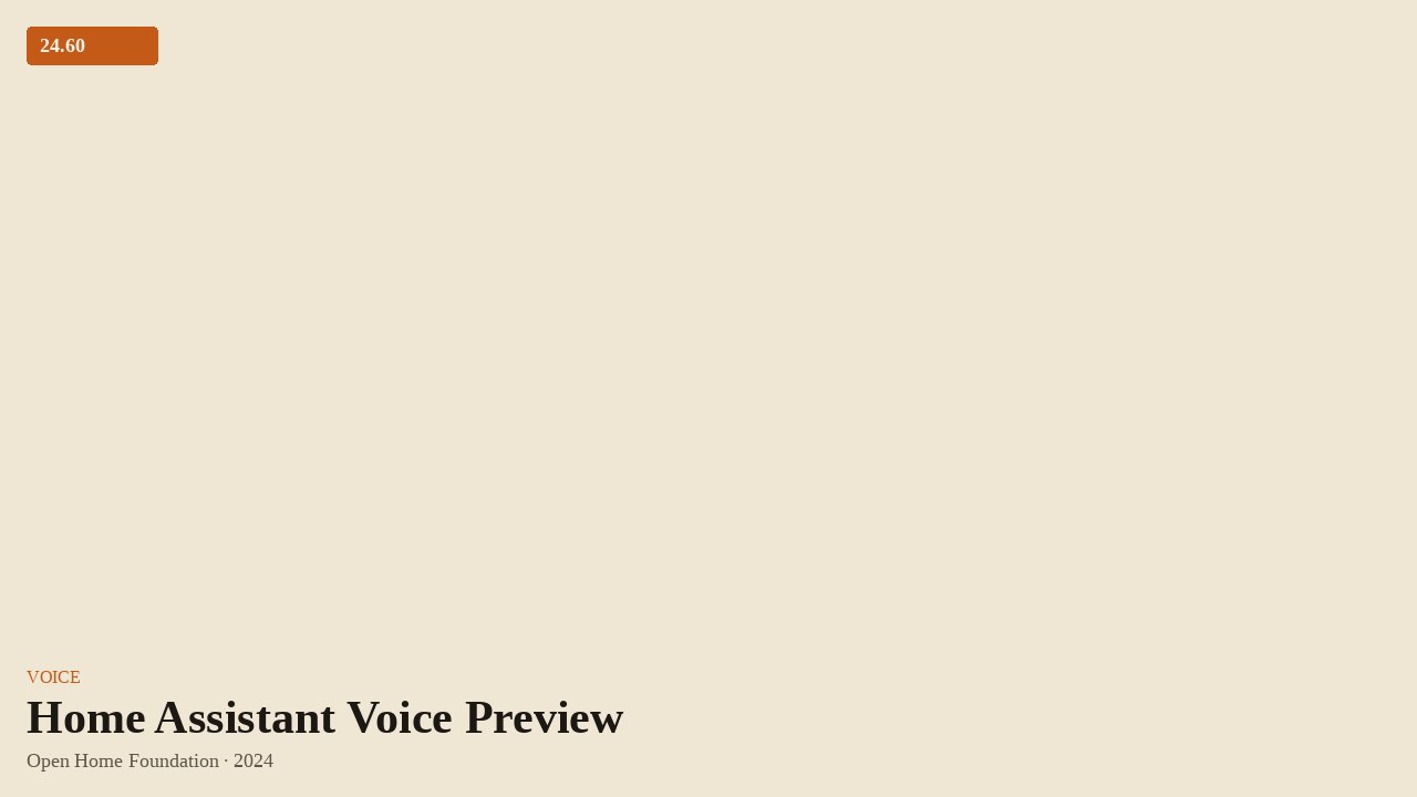 Home Assistant Voice Preview (2024) by Open Home Foundation