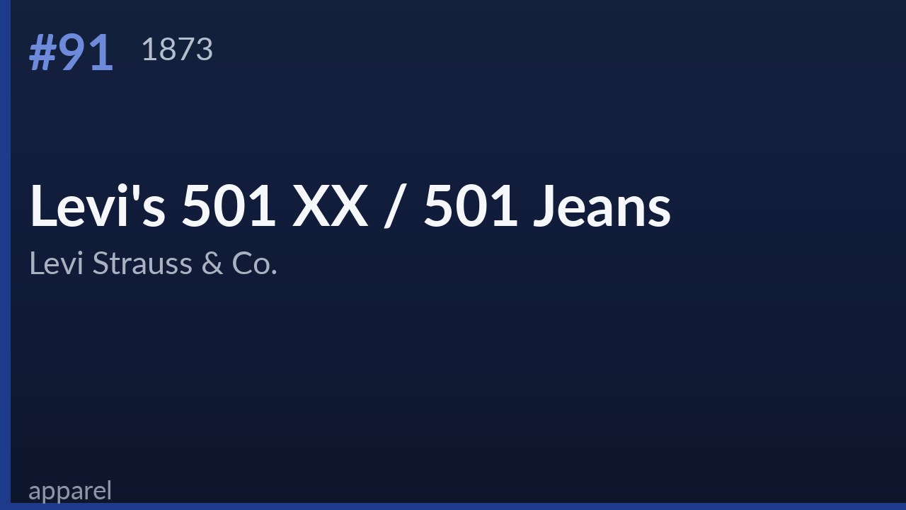 Levi's 501 XX / 501 Jeans