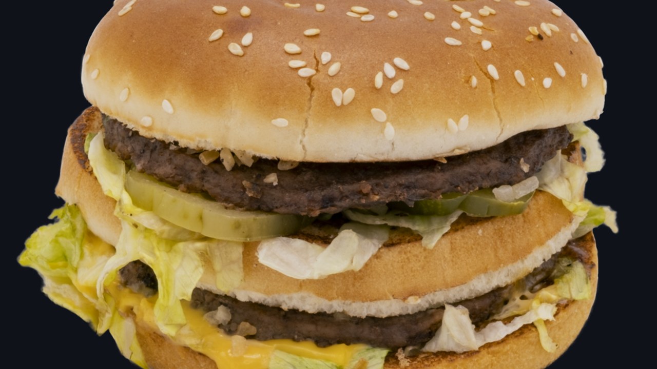 Hamburger sold by McDonald's