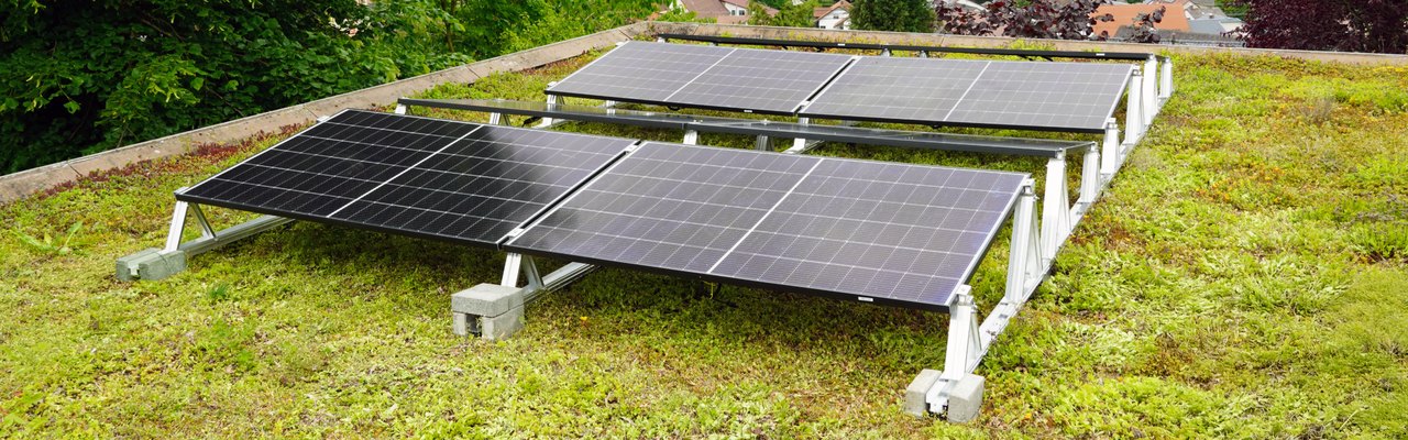 Optigrün-Solar TOP retrofit by Optigrün