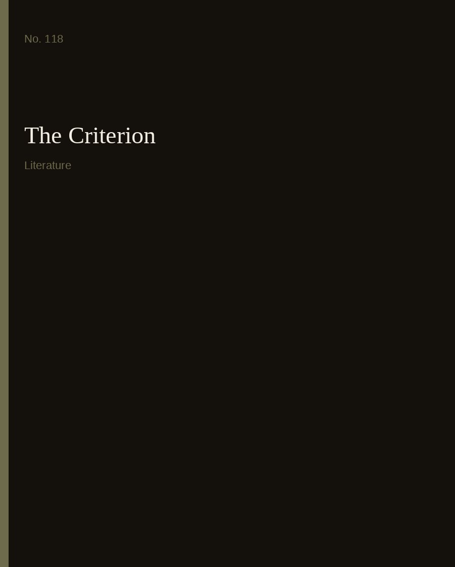 The Criterion