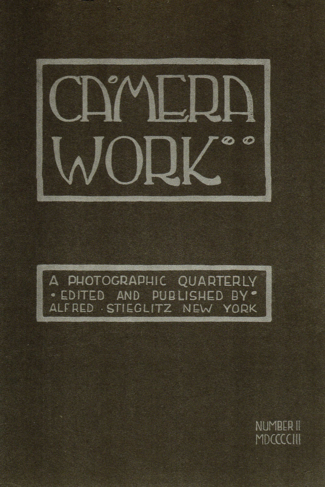 Camera Work cover