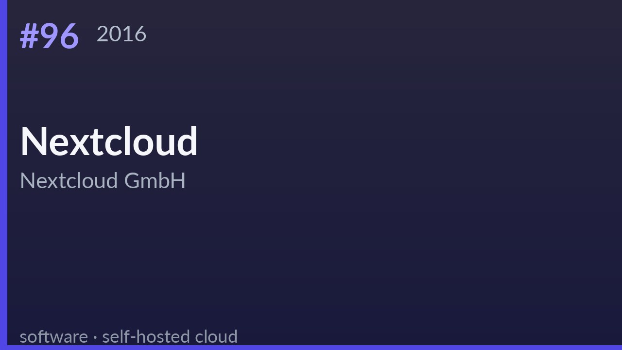 Nextcloud (2016) by Nextcloud GmbH