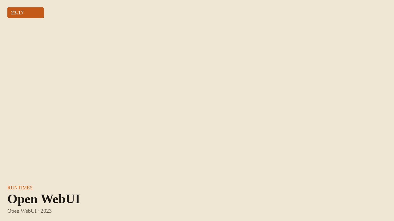 Open WebUI (2023) by Open WebUI