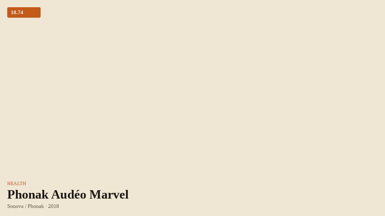 Phonak Audéo Marvel (2018) by Sonova / Phonak
