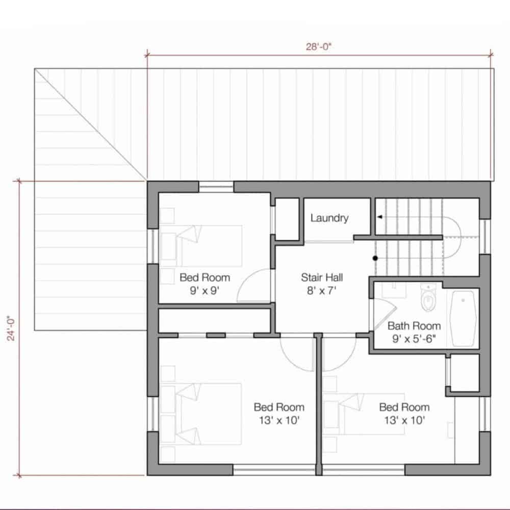 Go Home 1500 sq ft by Go Logic floor plan