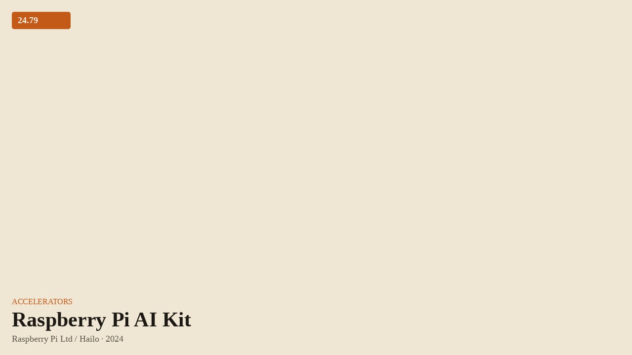 Raspberry Pi AI Kit (2024) by Raspberry Pi Ltd / Hailo