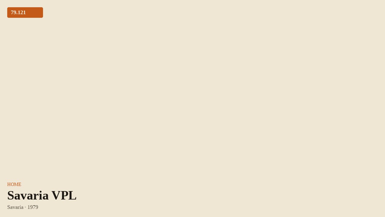 Savaria VPL (1979) by Savaria