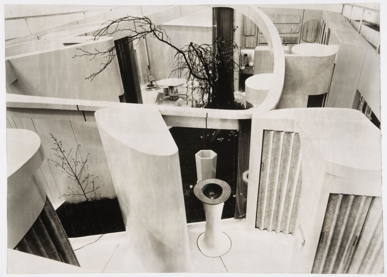 House of the Future (Smithson) by unknown maker: interior of the 1956 exhibit