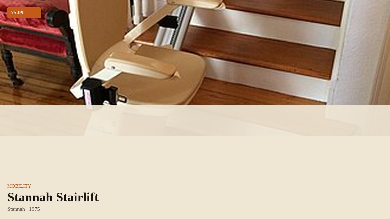 Stannah Stairlift (1975) by Stannah