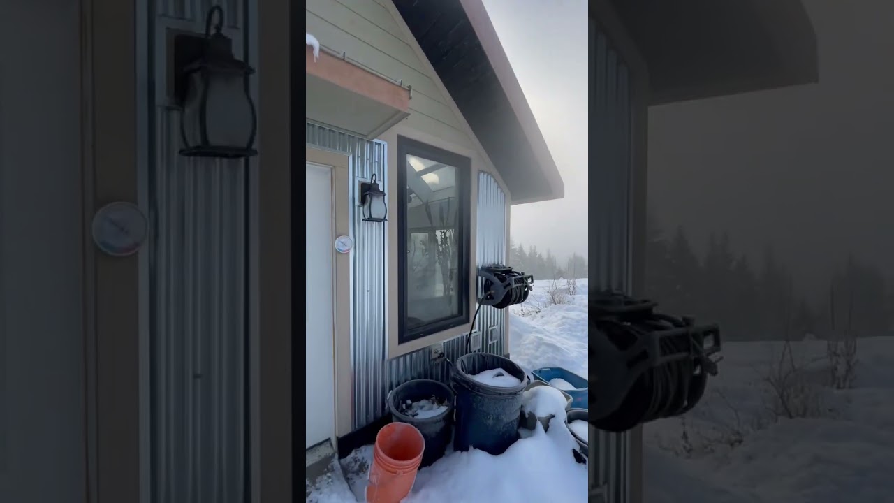 Deep winter and the passive solar greenhouse is still warm without any heat inputs. (2026)
