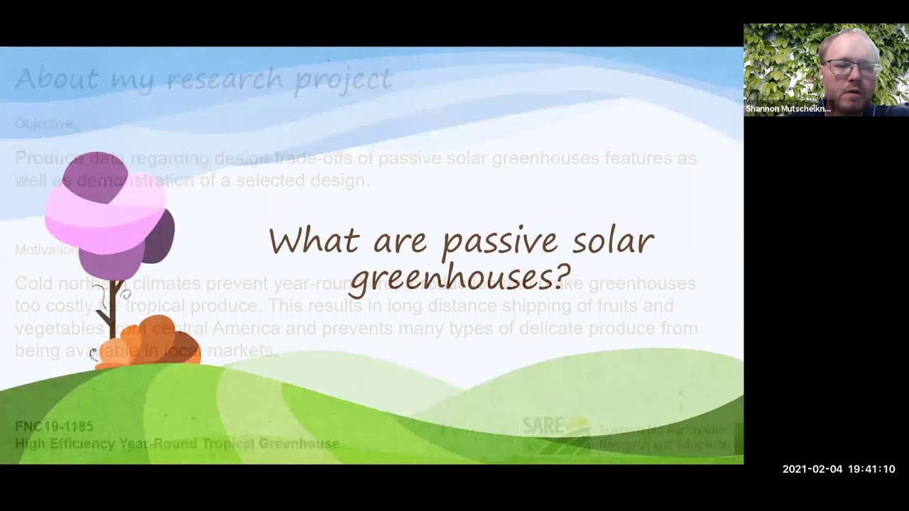 Intro to Passive Solar Greenhouses: Session 1 (2026)